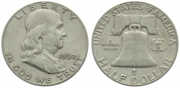 USA 1/2 Dollar 1960 o. Mzz. - Franklin
